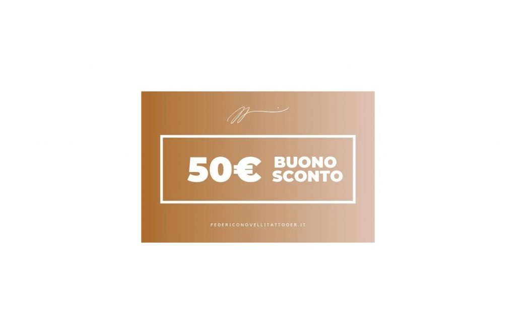Gift-card-bronzo-50-euro-federico-novelli-tattooer-fronte